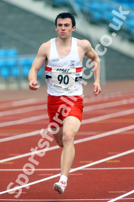 Nathan Hilton (Liverpool Pembroke & Sefton AC), senior 400 metres, Northern Championships, Sport City Manchester